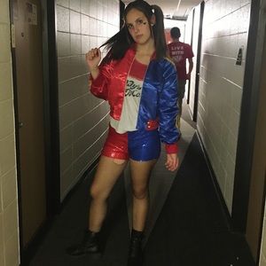 Harley Quinn Adult Halloween Costume - USED ONCE